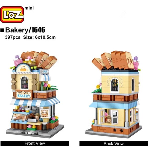 LOZ MINI Blocks - Kids Building Toys Bricks - Bakery - Picture 1 of 2